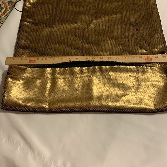 Gilli Size Medium NWT gold/black sequined cocktail dress - Picture 8 of 8